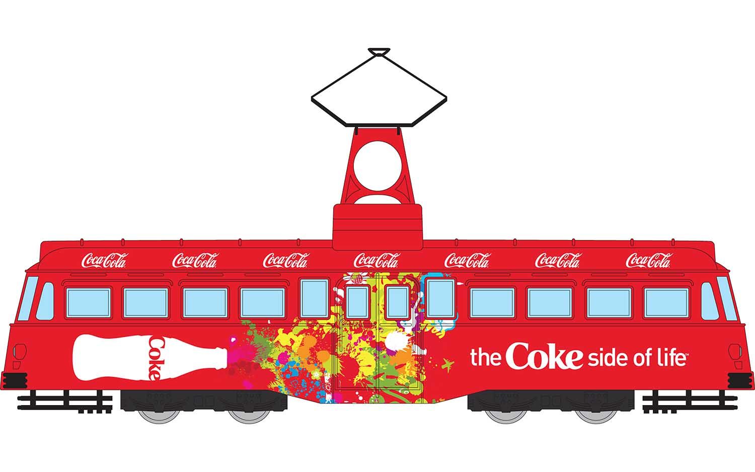 Corgi Coca Cola Single Decker Tram