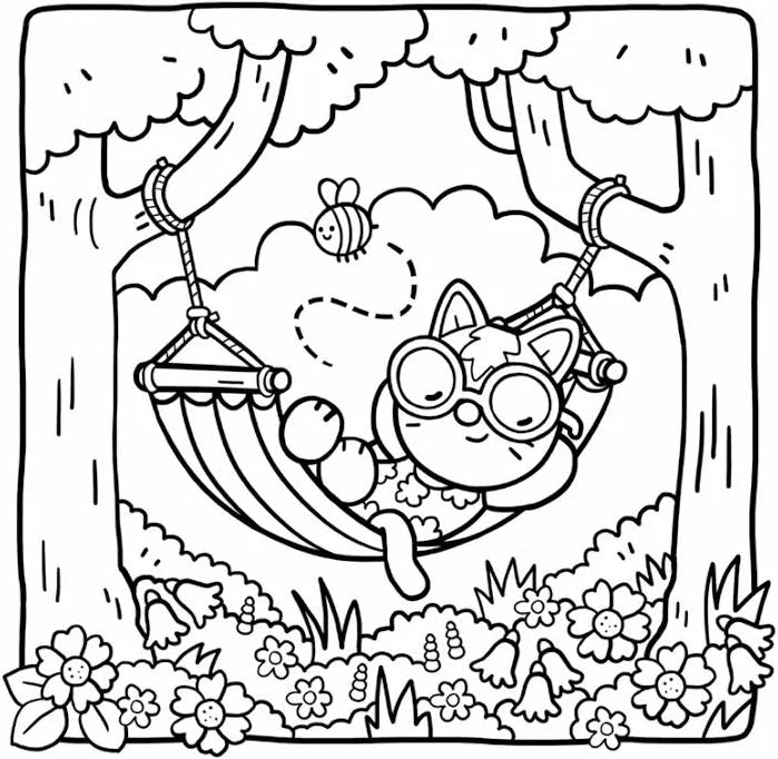 Cosy Gardens Colouring Book