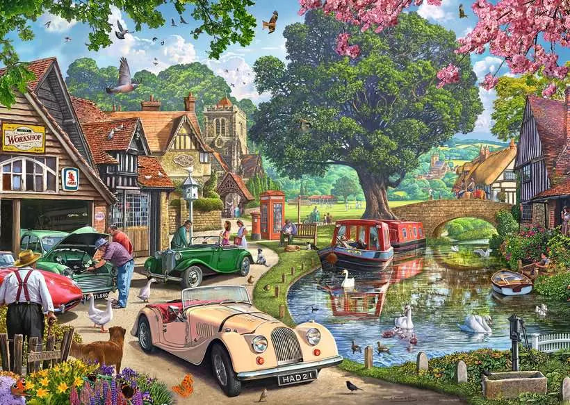 Nostalgic Scene 1000 Piece Jigsaw Puzzle