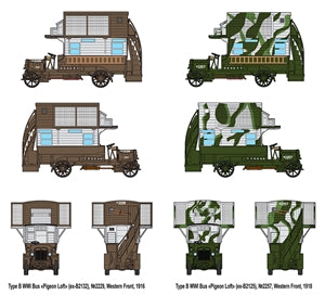 WW1 Type B Omnibus Pidgeon Loft 1:72 Scale Kit