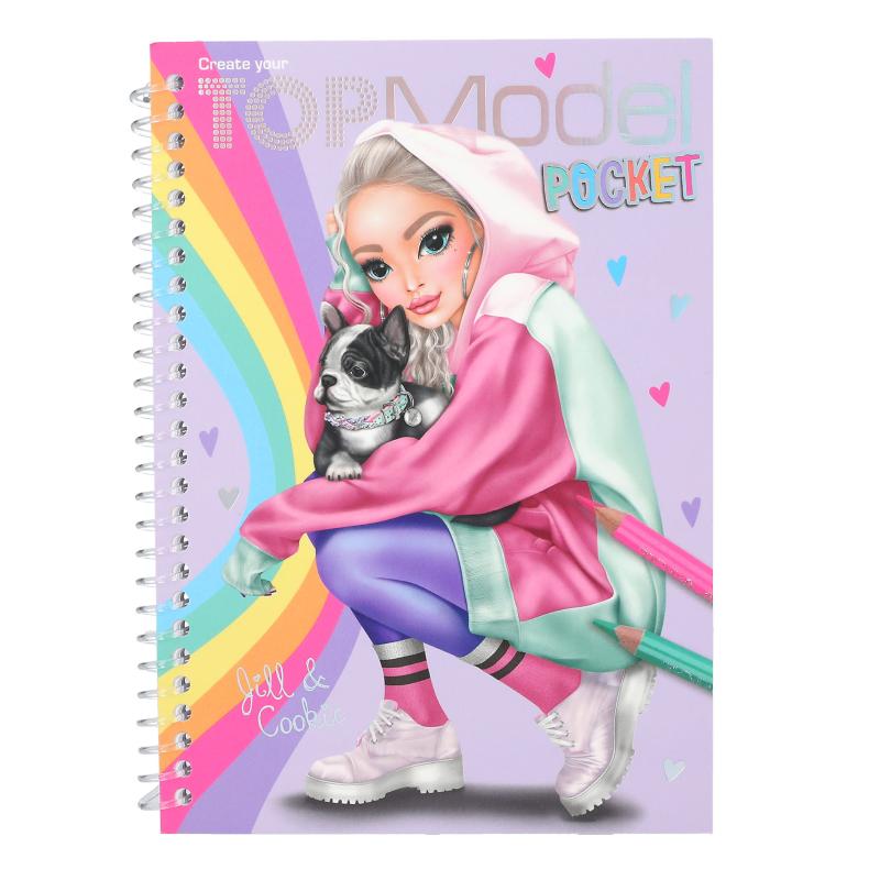 TOPModel Pocket Colouring Book