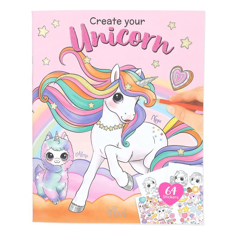 Ylvi Create Your Unicorn Colouring Book