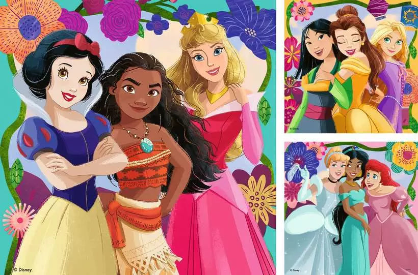Disney Princess 3x49 Piece Jigsaw Puzzles
