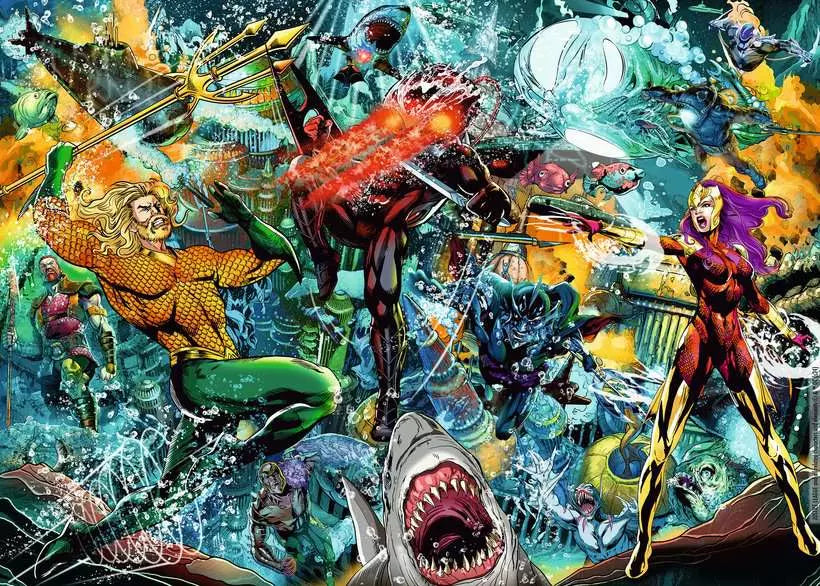 Aquaman Collectors Edition 1000 Piece Jigsaw