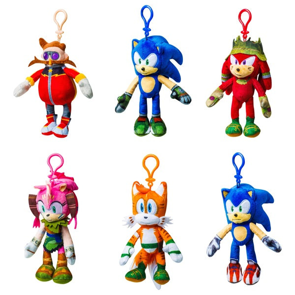 Sonic Prime Clip-On Plush assorted