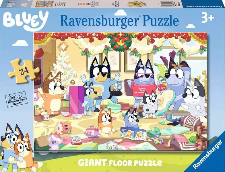 Bluey Christmas Giant Floor 24 Piece Jigsaw