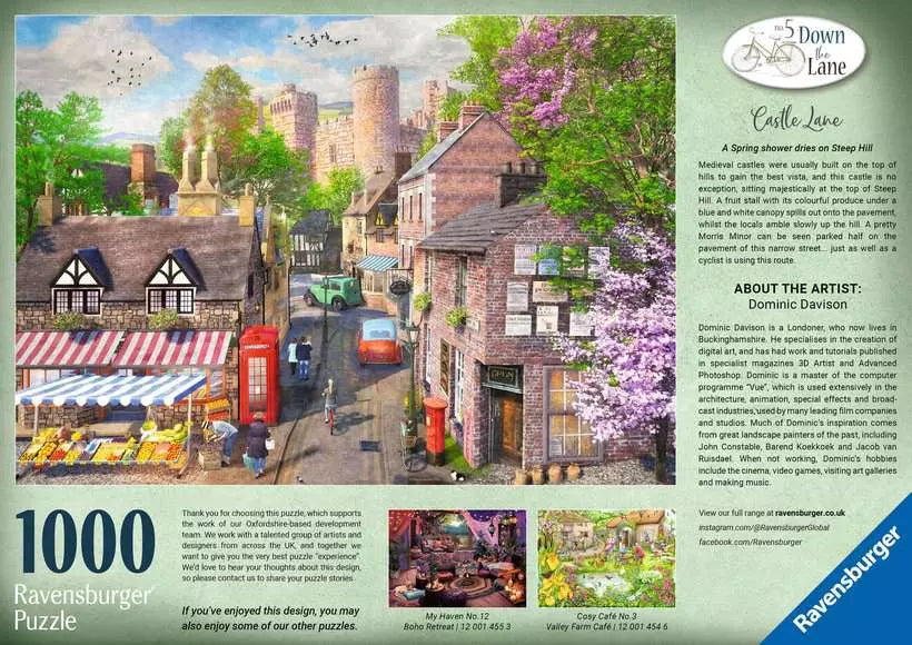 Down the Lane No5: Castle Lane 1000 Piece Jigsaw