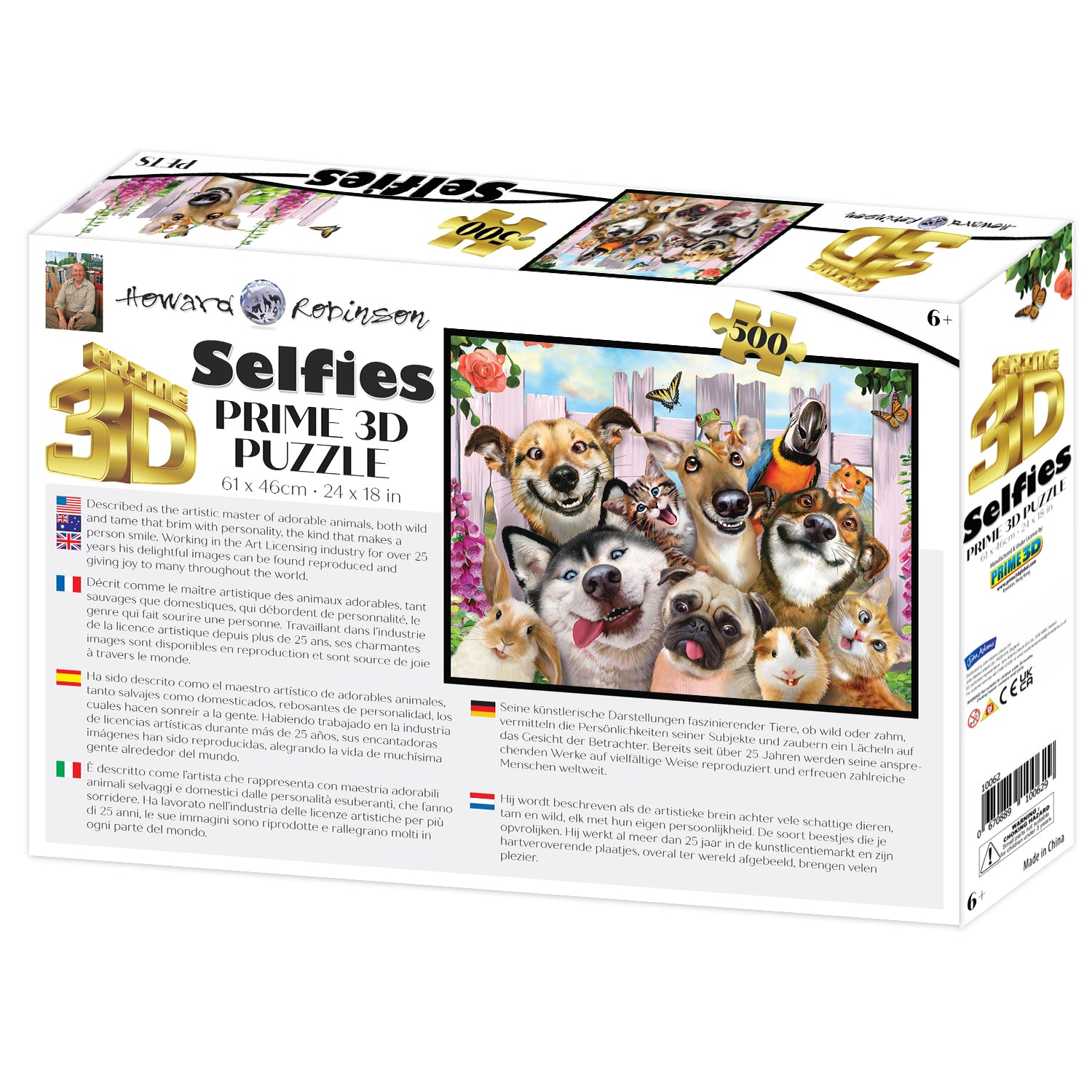 Prime 3D Howard Robinson Pet Selfie 500 Piece Puzz