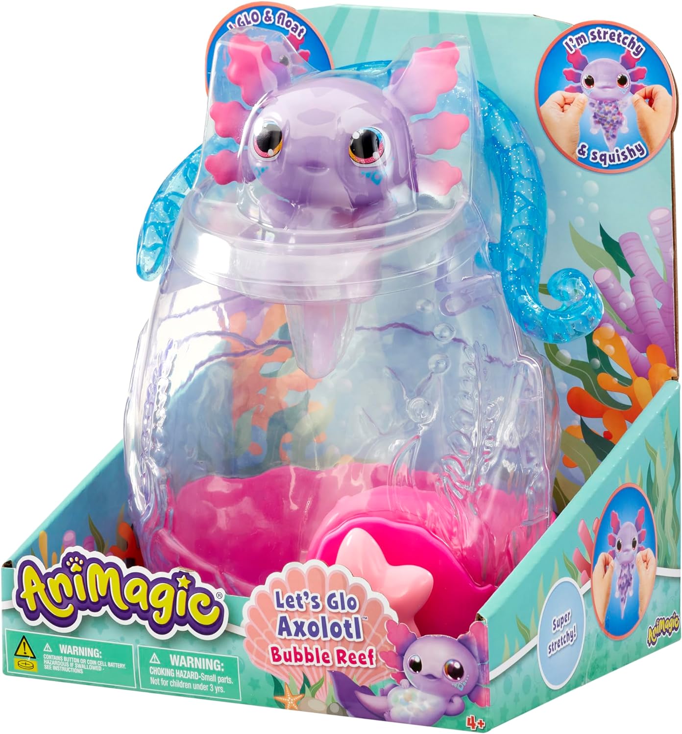 Animagic Lets Go Axolotl Bubble Reef