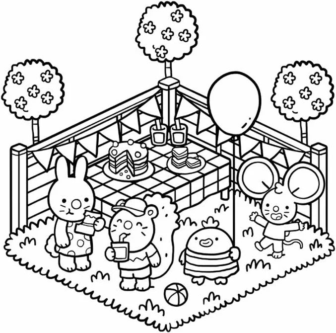 Cosy Gardens Colouring Book
