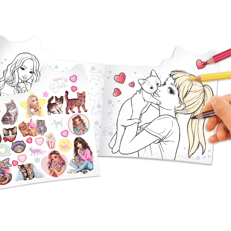 TOPModel Kitty Colouring Book