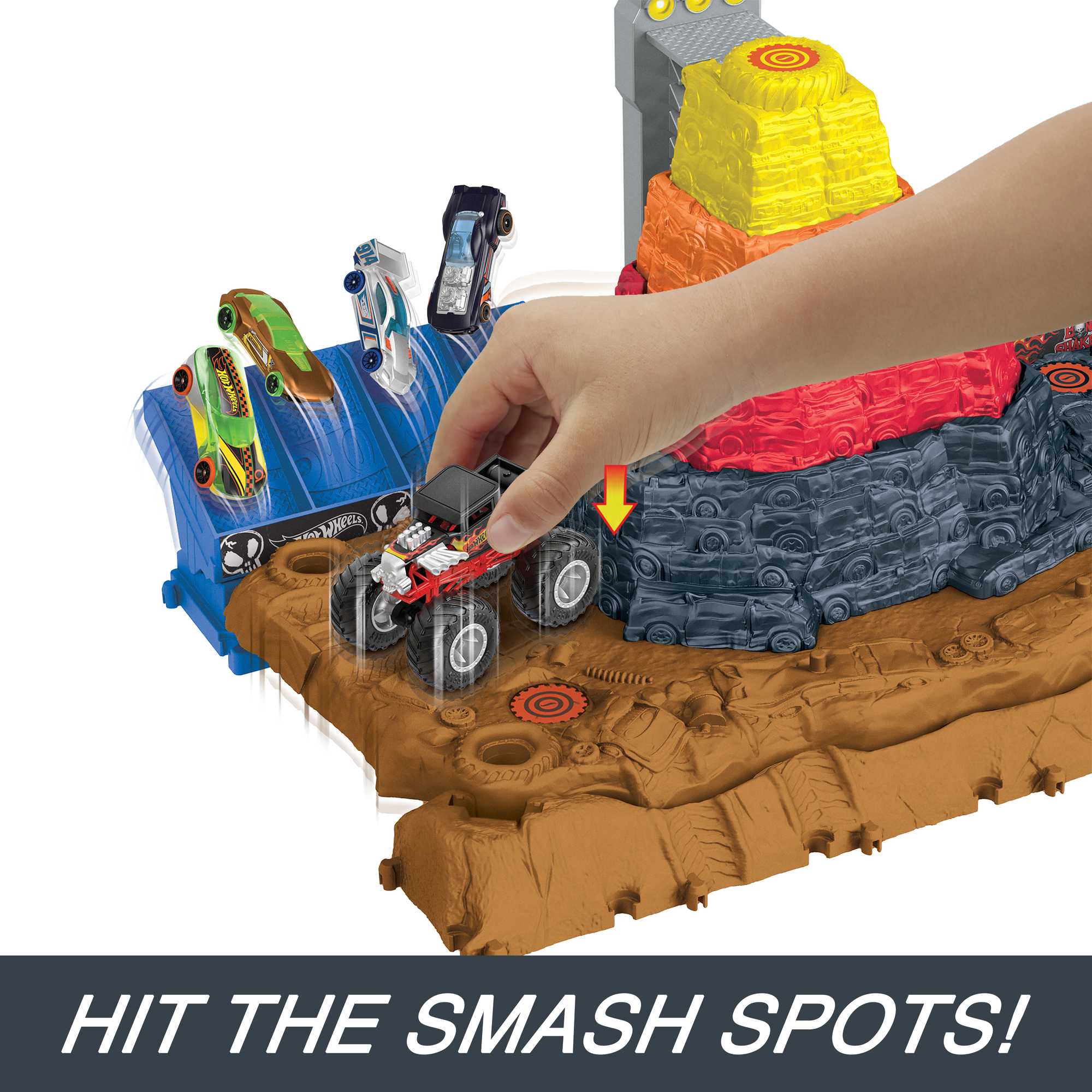 Hot Wheels Monster Trucks Smashers Bone Shaker