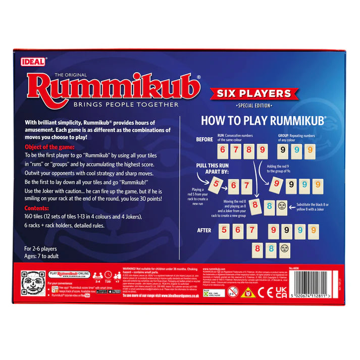 Rummikub 6 Players Game