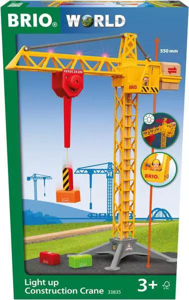 Brio Construction Crane with Lights
