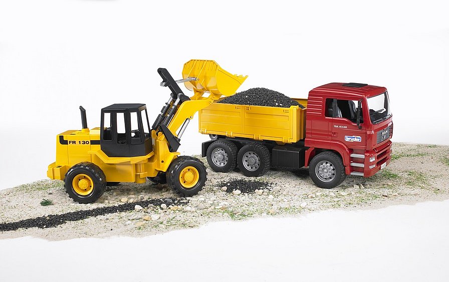 Bruder MAN TGA Con Truck with Artic Road Loader