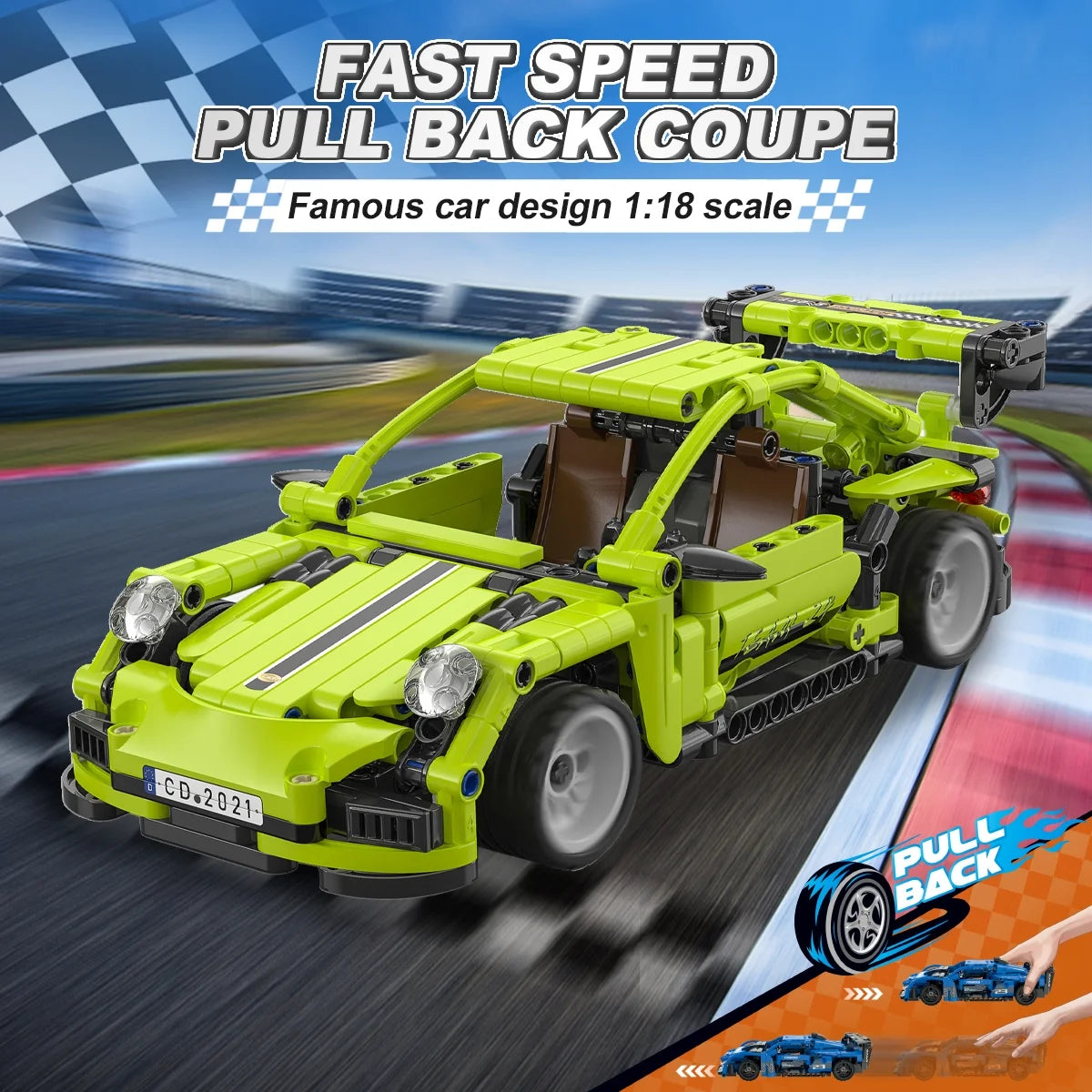 Cada Legends Sports Car 380 Pce Construction Set