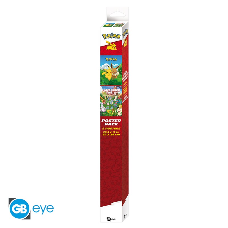 Pokemon Poster 2 Pack 52x38cm