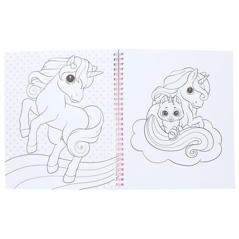Ylvi Colouring Book with Unicorn
