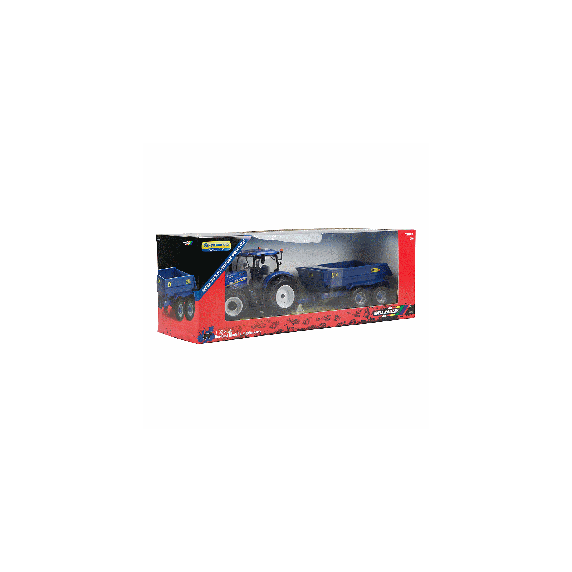 Britains New Holland T6 Tractor with Trailer