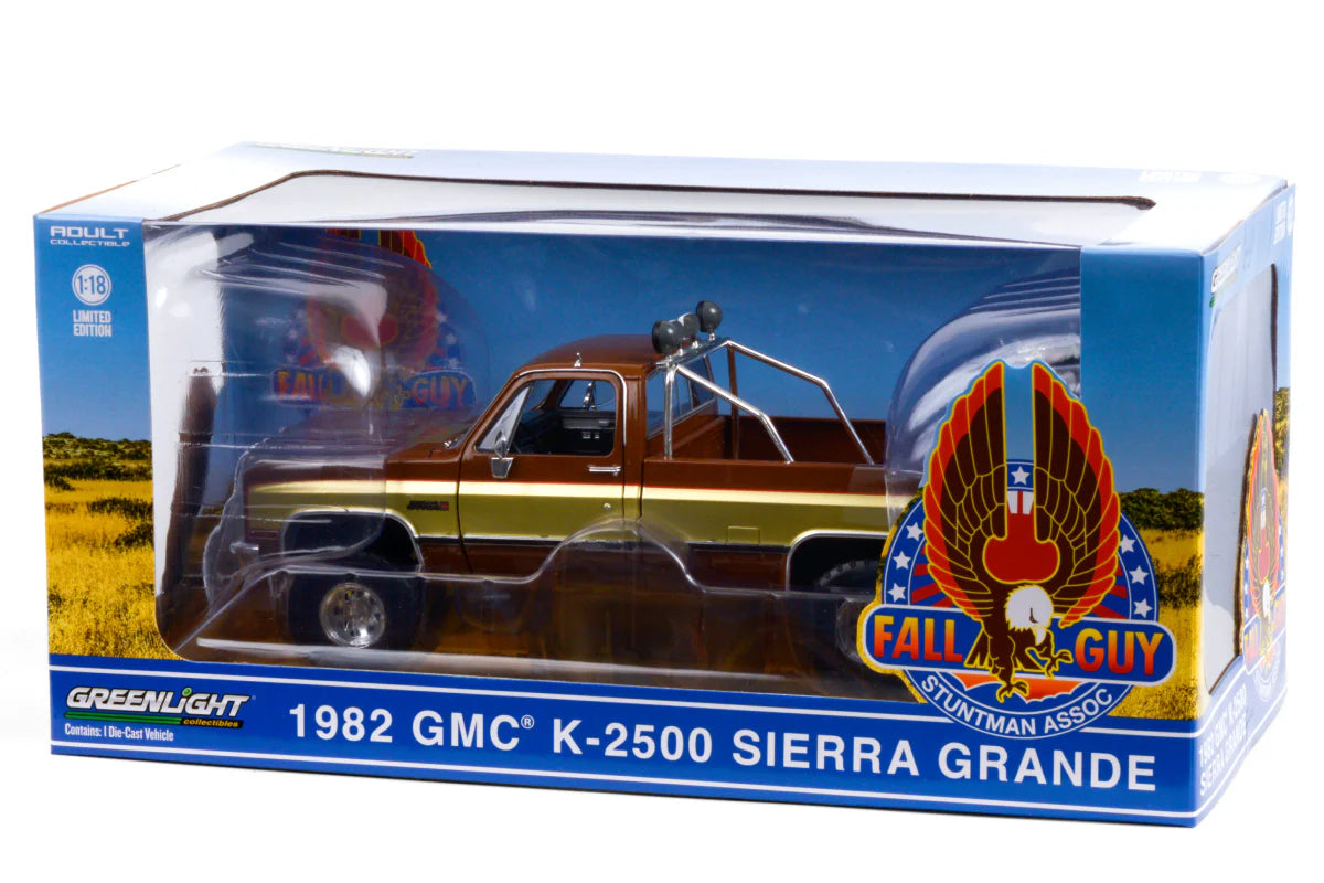 Greenlight "Fall Guy" 1982 GMC K-2500 Sierra Grande 1:18 Scale Die Cast