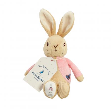 Peter Rabbit & Flopsie Beanie Rattle Soft Toy Ast.