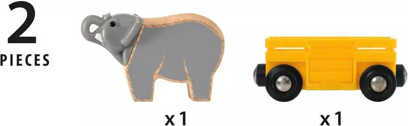Brio Elephant and Wagon