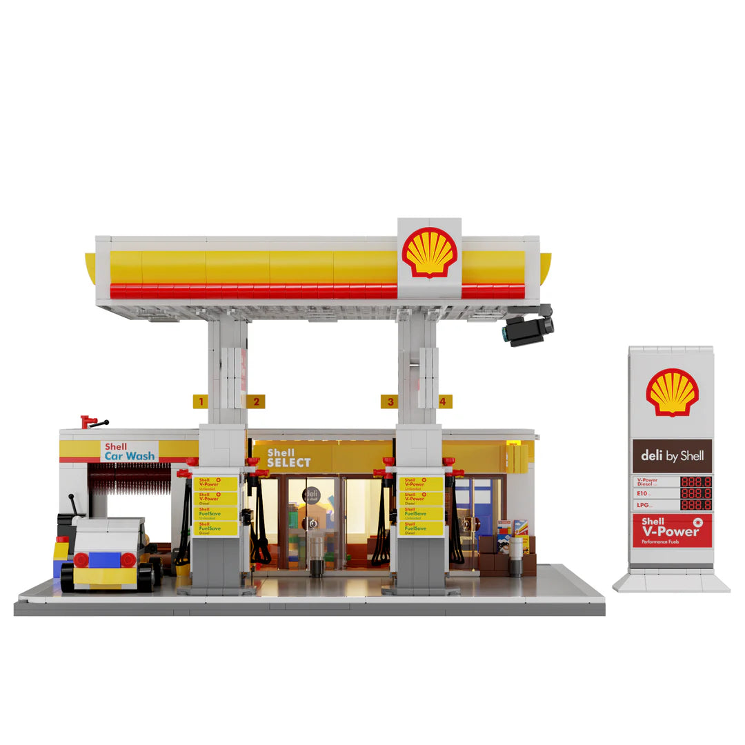 Cada Shell Retail Petrol Station Construction Set