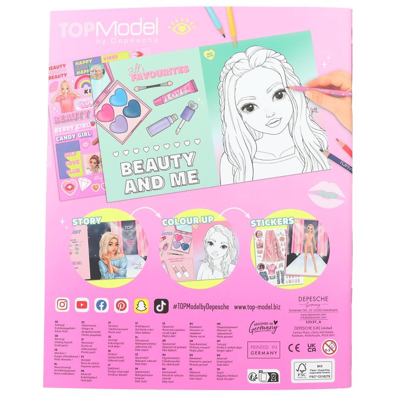 TOPModel Colouring Book Beauty