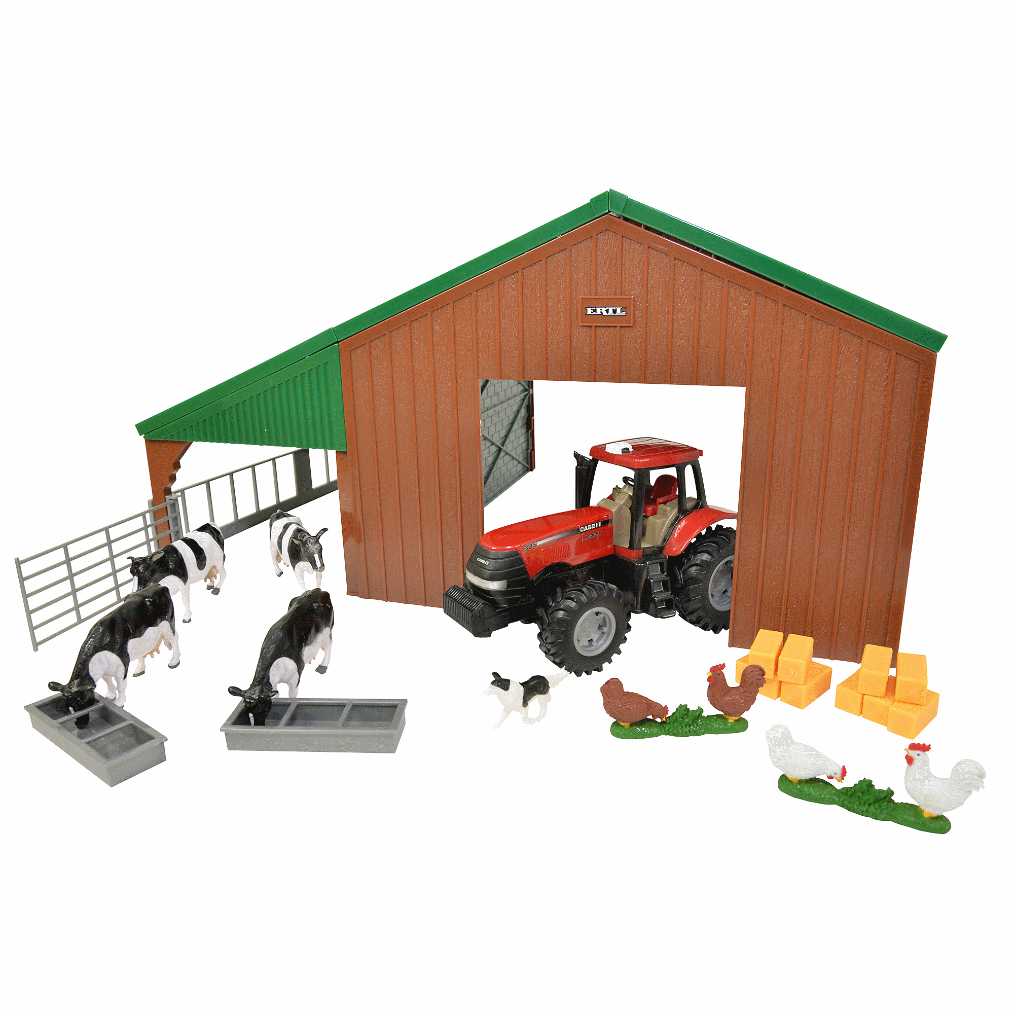 Britains Farm Set & Case Ii Tractor