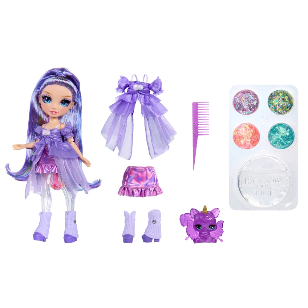 Rainbow High Shimmers with Slime Violet Willow