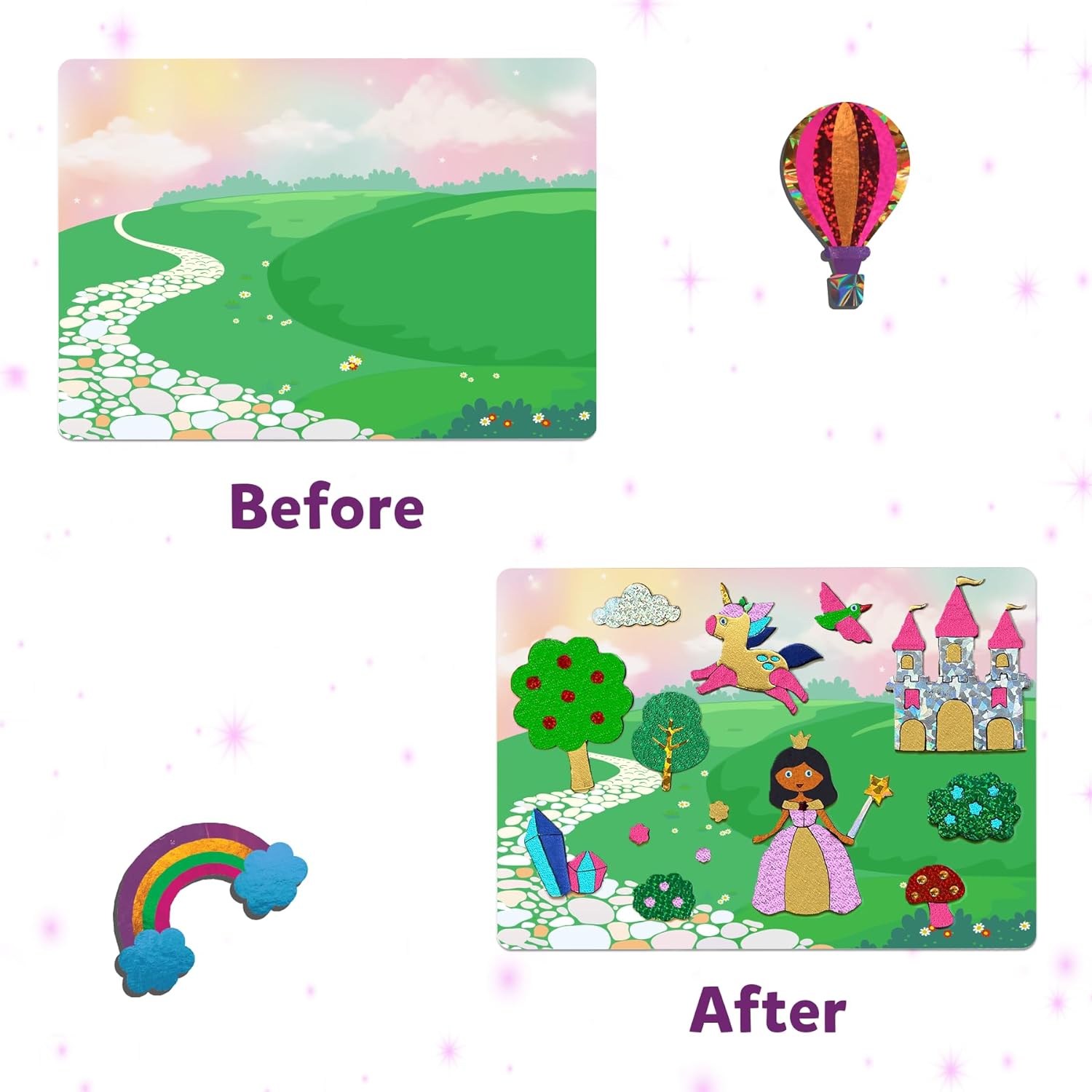 Skillmatics Foil Fun Unicorns & Princesses