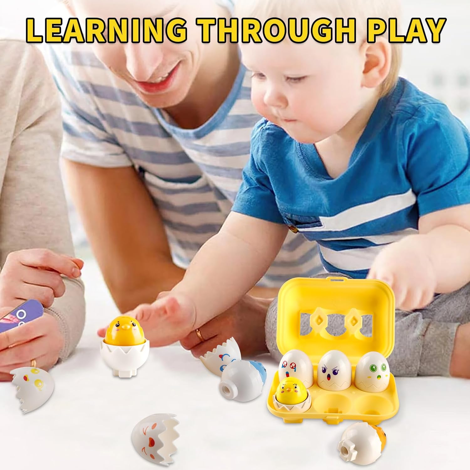 Egg Animal Shape Sorter 6 Piece set