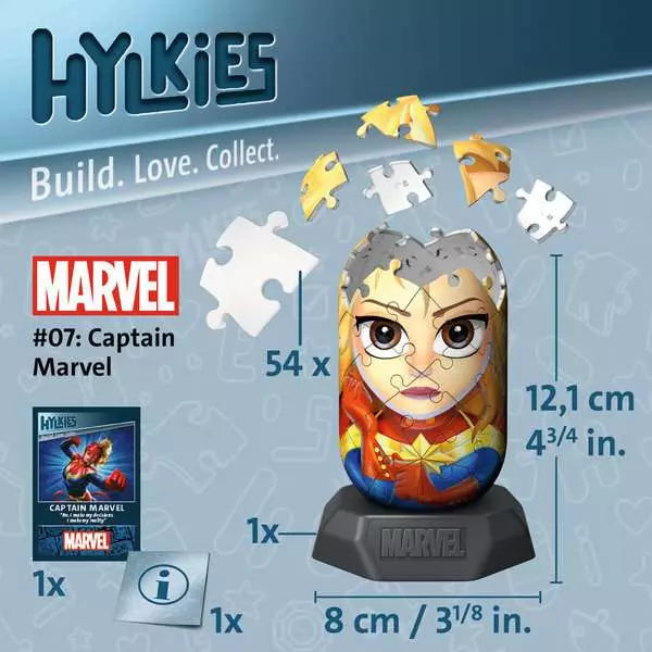 Hylkies Marvel Captain Marvel 3D Puzzle Figure