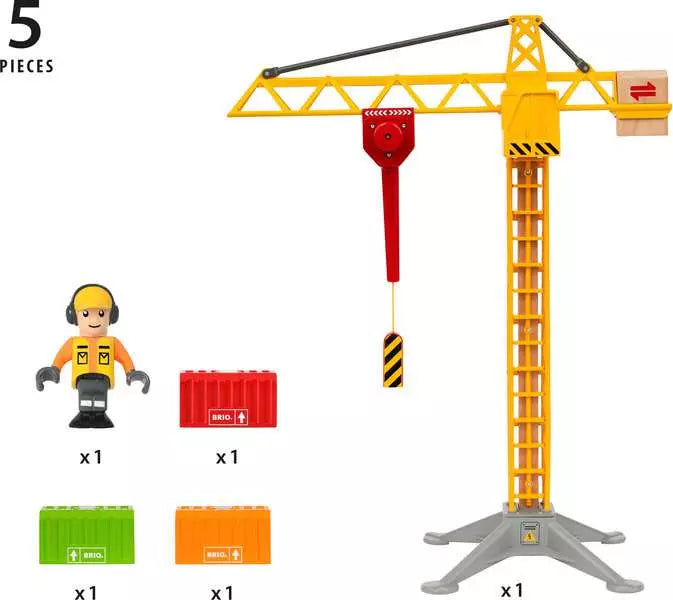 Brio Construction Crane with Lights