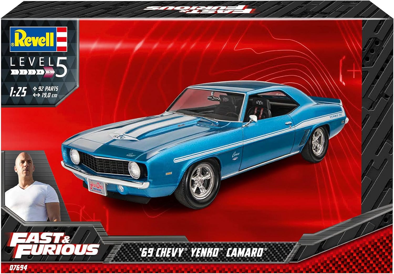 Fast & Furious 1969 Chevy Camaro 1:25 Scale Kit