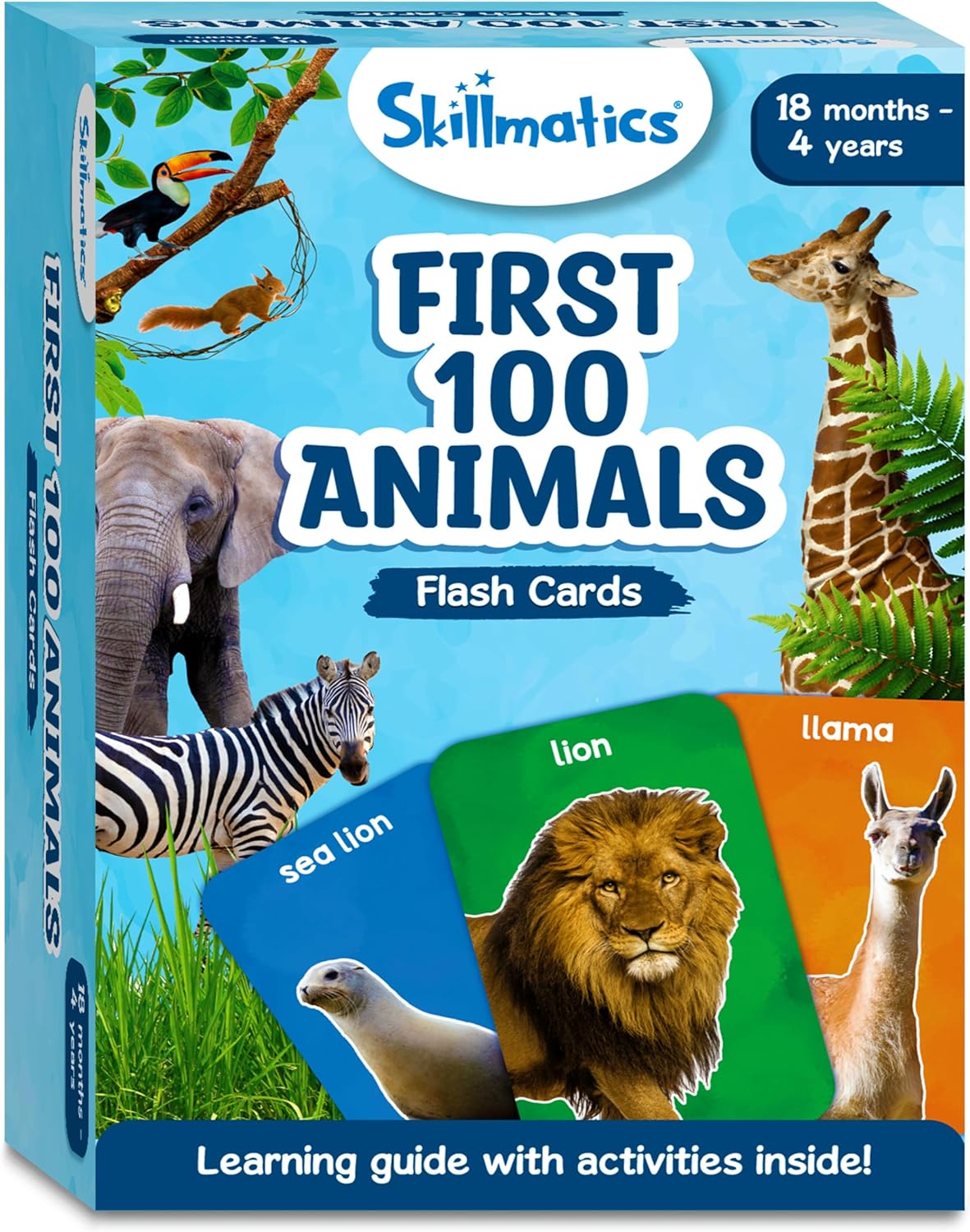 Skillmatics Flash Cards First 100 Animals