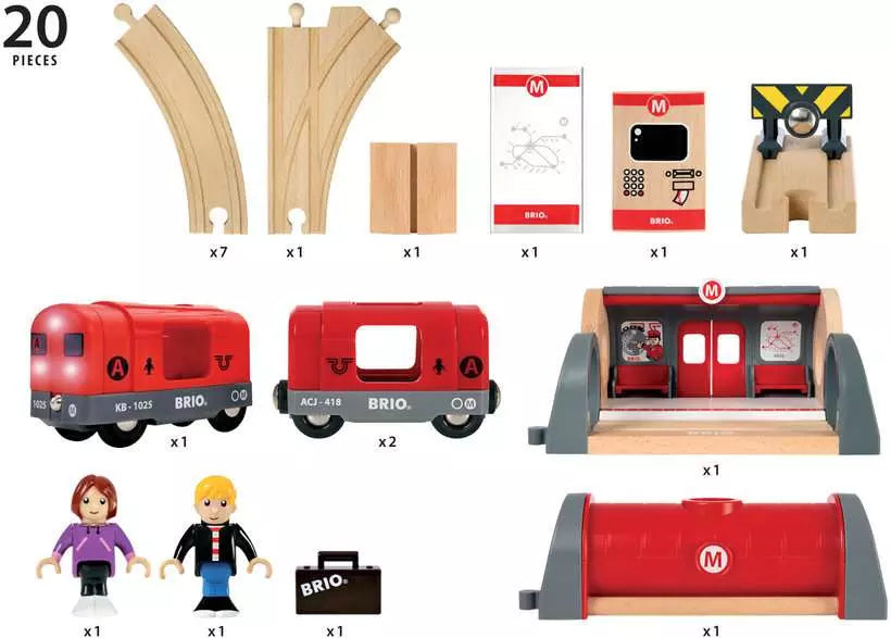 Brio Metro Railway Set