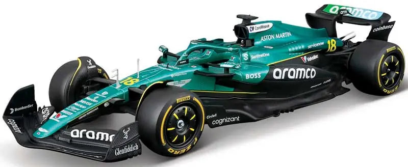 Bburago 1:24 F1 Aston Martin Amr25 With Driver Figure Stroll
