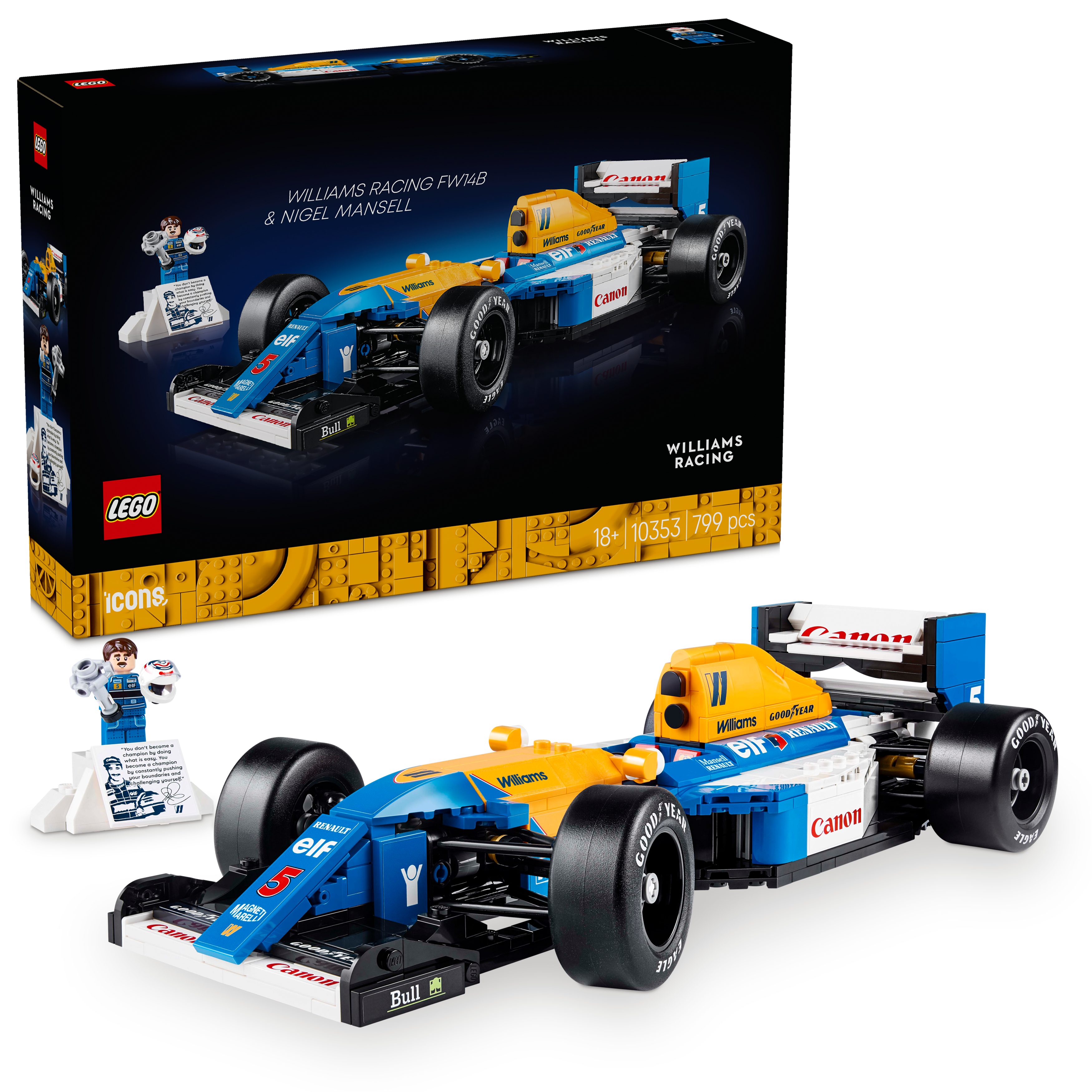 Lego 10353 Williams Racing FW14B & Nigel Mansell