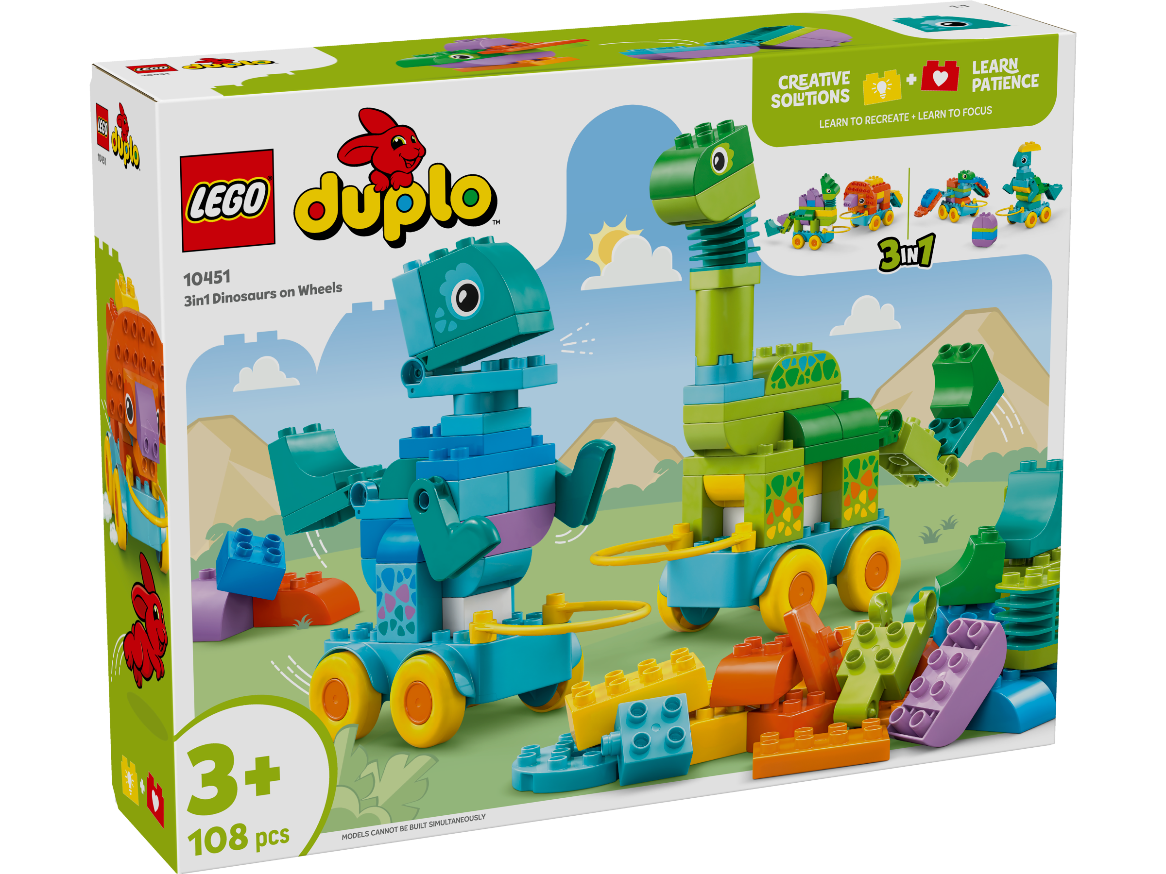 Lego 10451 3in1 Dinosaurs on Wheels