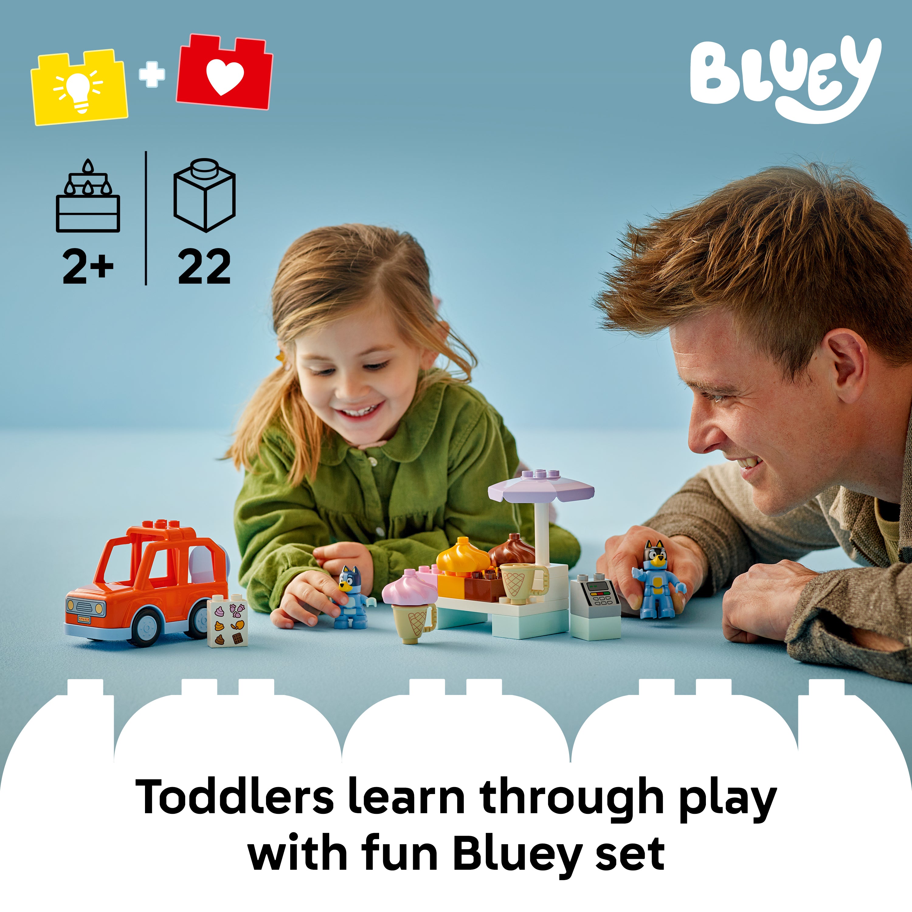 Lego 10458 Ice Cream Trip with Bluey