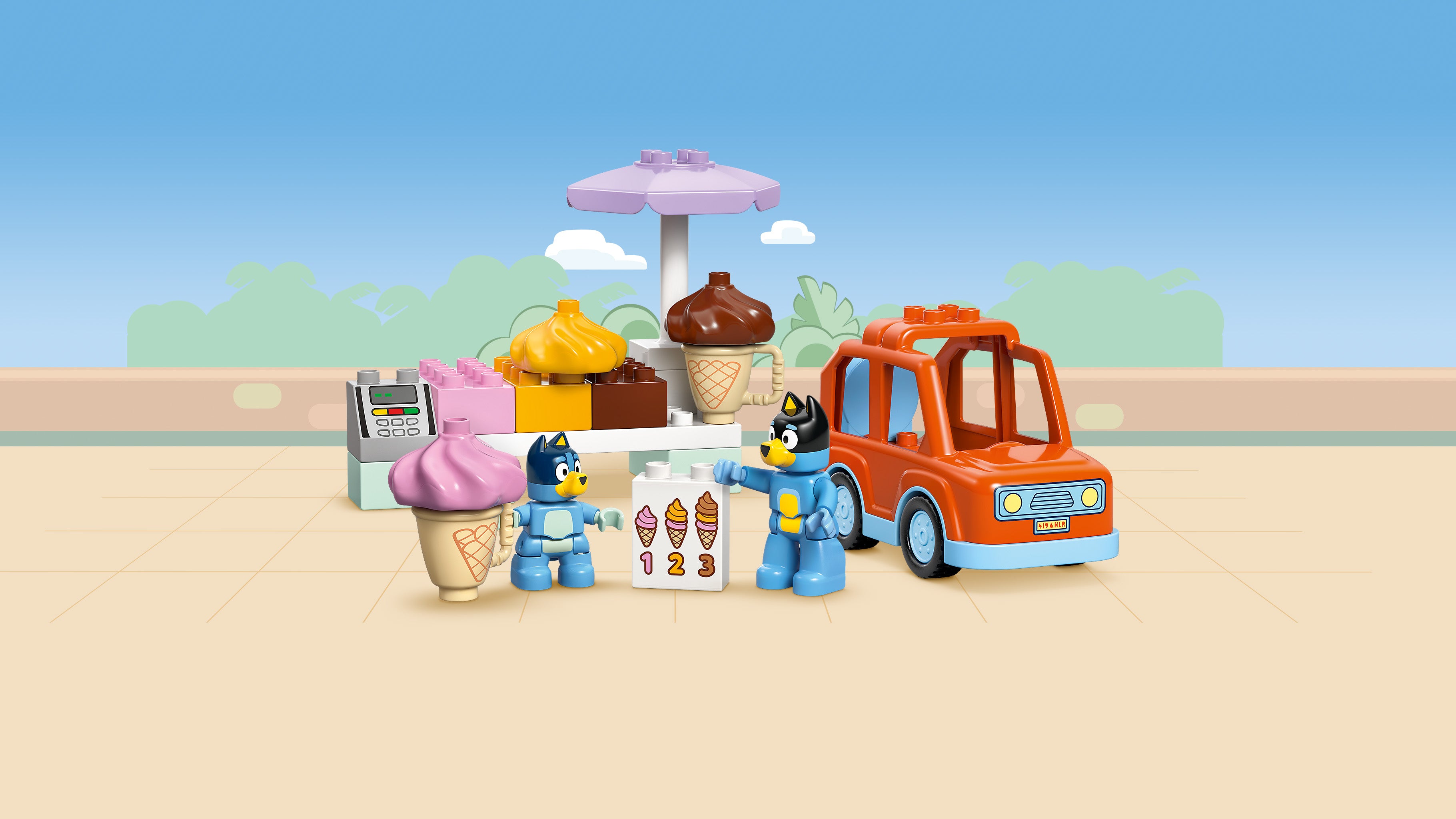 Lego 10458 Ice Cream Trip with Bluey