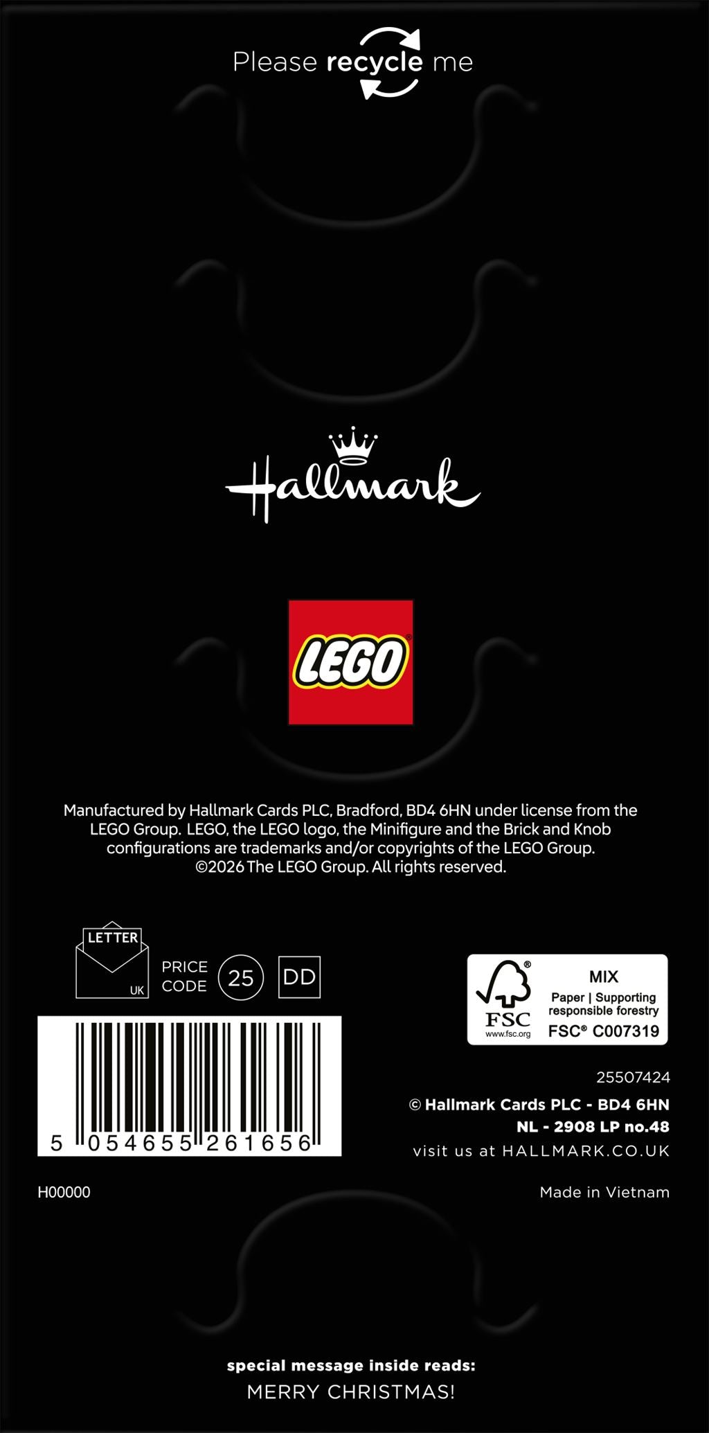 Hallmark Lego Money Wallet Card