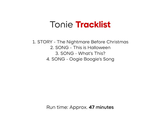 Tonies Audio Character - The Nightmare Before Christmas - Jack
