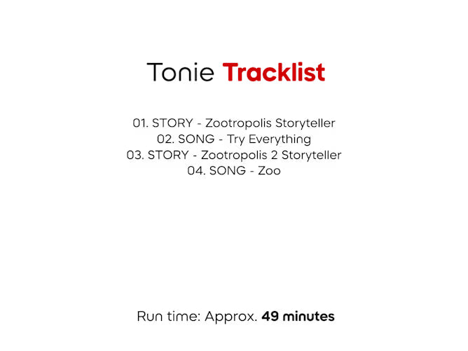 Tonies Audio Character - Disney Zootropolis
