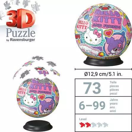Ravensburger Hello Kitty 3D 72 Piece Jigsaw