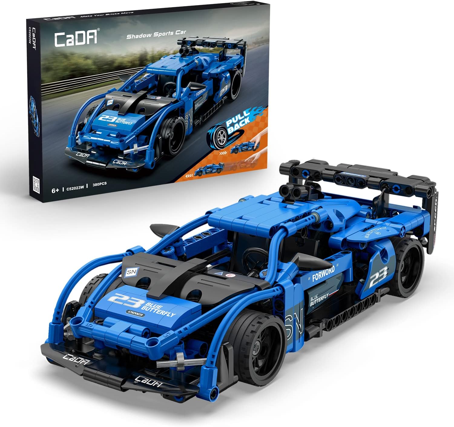 Cada Shadow Sports Car 380 Pce Construction Set