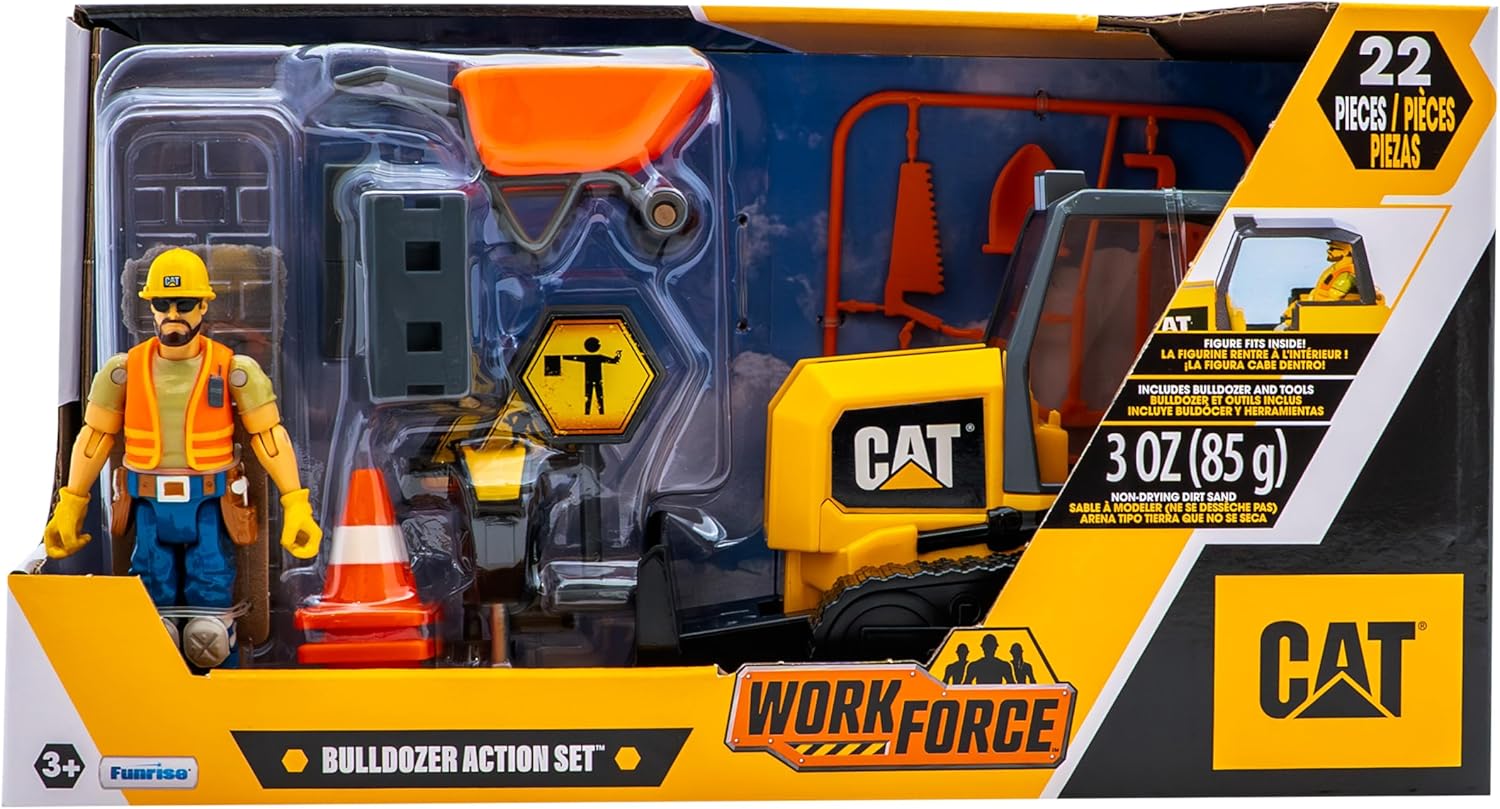 CAT Work Force Bulldozer Action Set with Figure