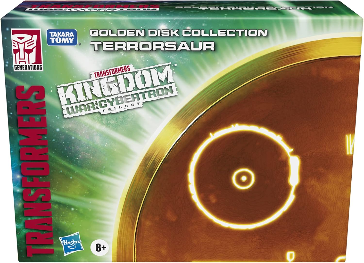 Transformers Kingdom of Cybertron Trilogy Terrorsaur Golden Disk Collection