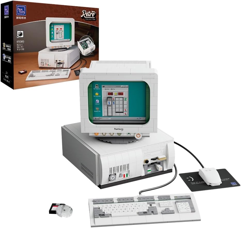 Pantasy Retro: Desktpo PC 1634 Piece Brick Set